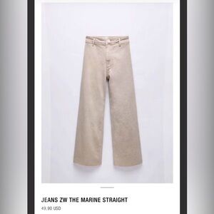 JEANS ZARA THE MARINE STRAIGHT